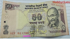 50 Rupees used Note
