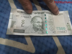 500 note with 786 series