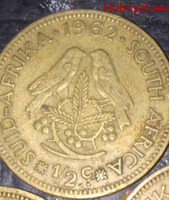 Half cent South Africa- 1962