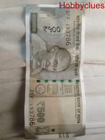500 rs note.   Serial.number.  786