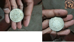 victoriya silver one rupees coin