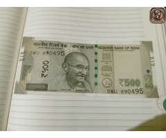 500 rupee miss printing note