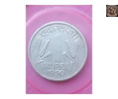 1950 / 1 rupaye weight 12g used condition